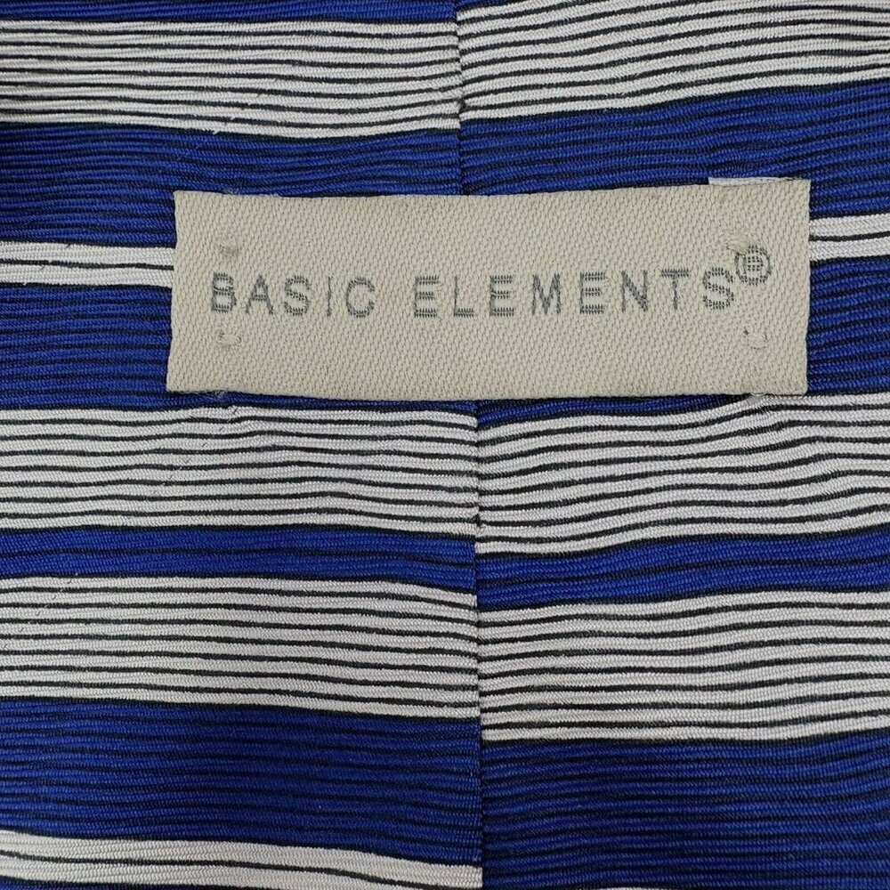 Vintage 90s Usa Parallel Lines Basic Elements Blu… - image 3
